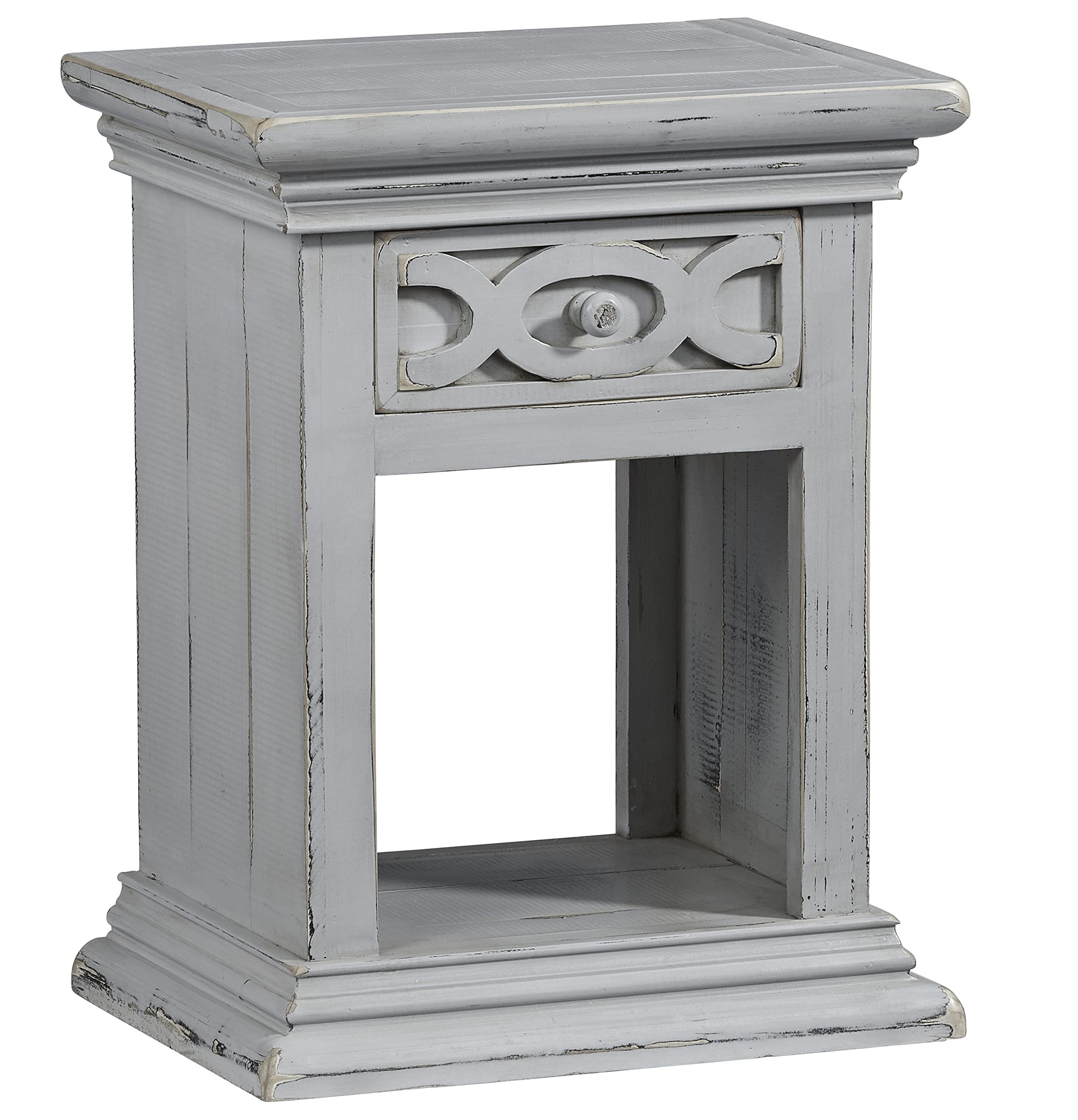 Progressive Furniture Luna Nightstand, Heather Gray